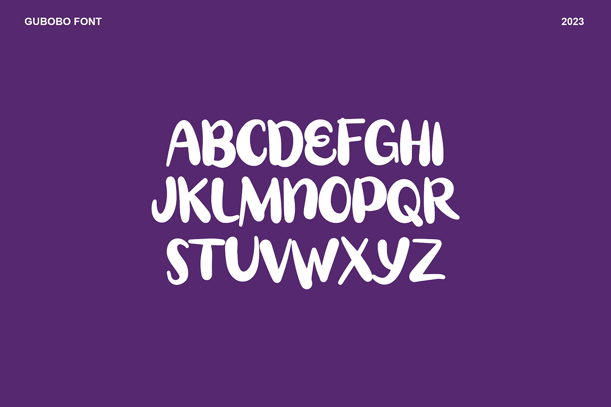 Gubobo Handwriting Brush Font, a Handwritten Font by rtf.studio (Photo 3 of 5)