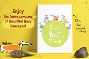 BusySausage Vol.1 patterns, an Animal Illustration by Zooza Art (Thumbnail 9 of 9)