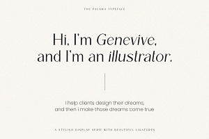 The Paloma - Modern Serif Font