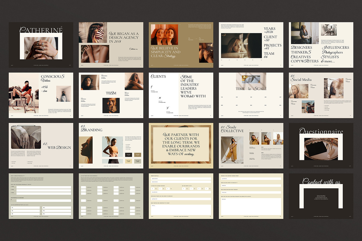 Pitch Deck and Questionnaire CANVA, a Magazine Template by TemplatesForest (Photo 5 of 5)