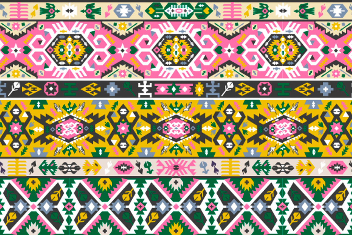 Collection Bright Aztec Patterns, a Pattern Graphic by tomuato (Photo 2 of 4)