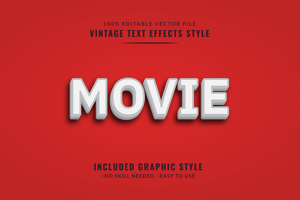 Retro Editable Text Effect, an Action Add-On by Photoshop Action (Photo 10 of 10)