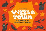 Wiggle Town - Fun & Quirky Typeface, a Slab Serif Font by HipFonts (Thumbnail 1 of 10)