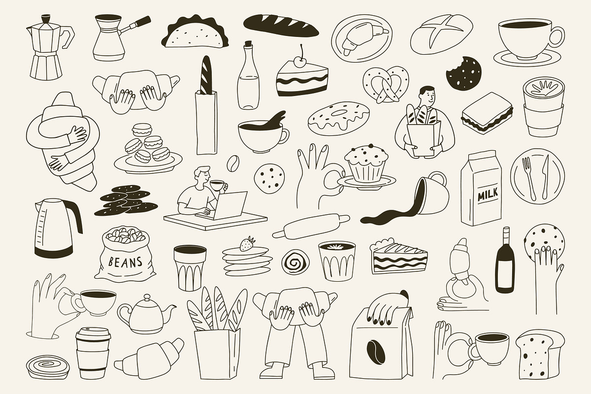 Coffee and Bakery Illustrations, a Food Illustration by AnnArt (Photo 10 of 14)