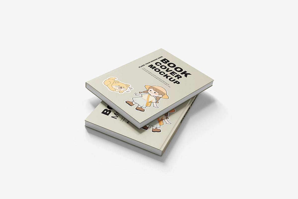 Book Cover Mockup, a Books & Magazine Mockup by bimockup