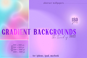 Abstract gradient backgrounds