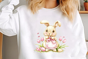 Whimsical Spring Rabbits Easter Clip, an Illustration by designcity5 (Thumbnail 4 of 5)
