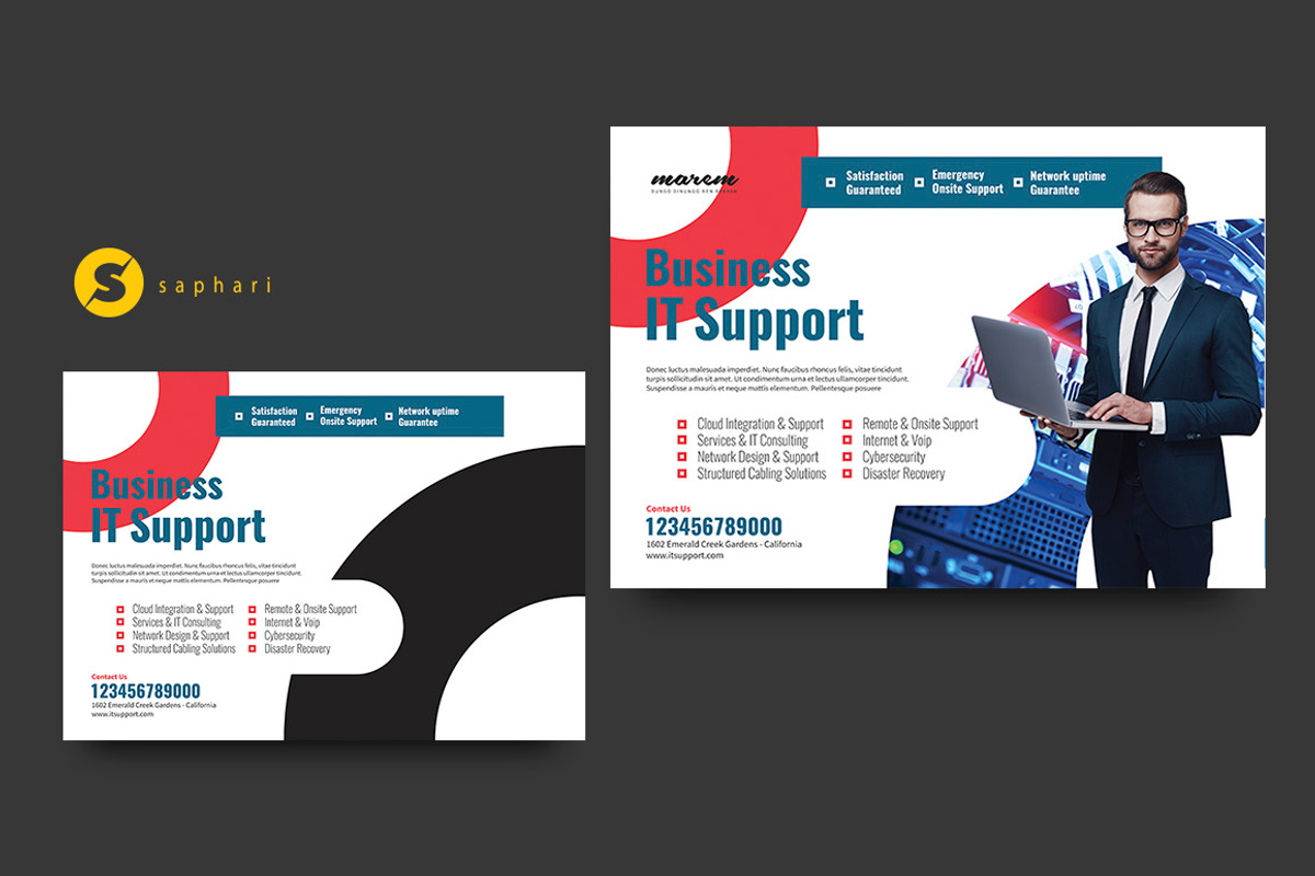 IT Support Flyer Template, a Flyer Template by Saphari (Photo 3 of 3)