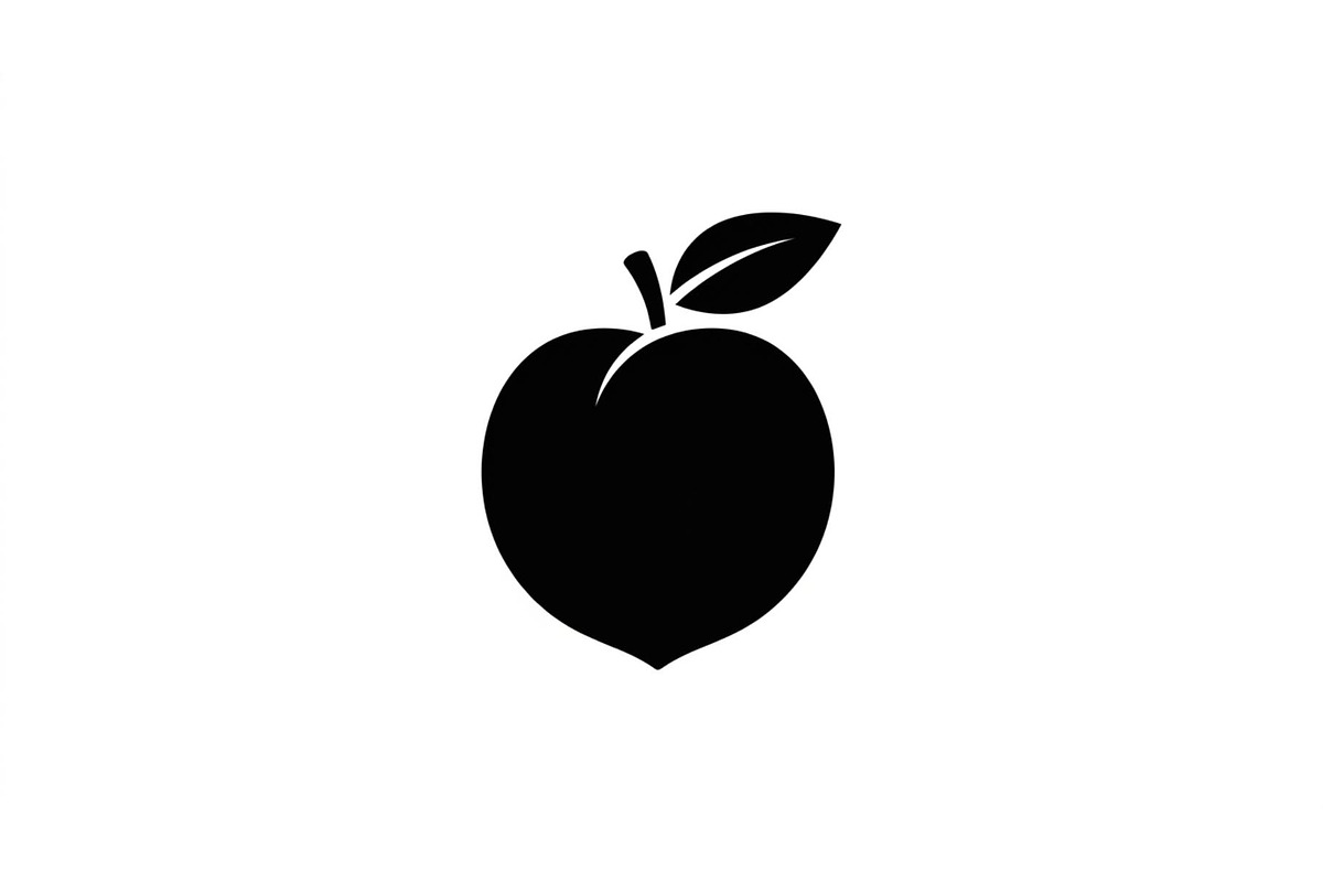 Peach Fruit Silhouette Collection, an Object Graphic by Creativeshirt (Photo 3 of 3)