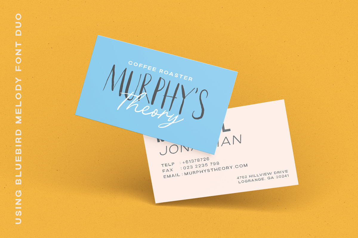 Bluebird Melody - Organic Font Duo, a Handwritten Font by Letterhend Studio (Photo 2 of 9)