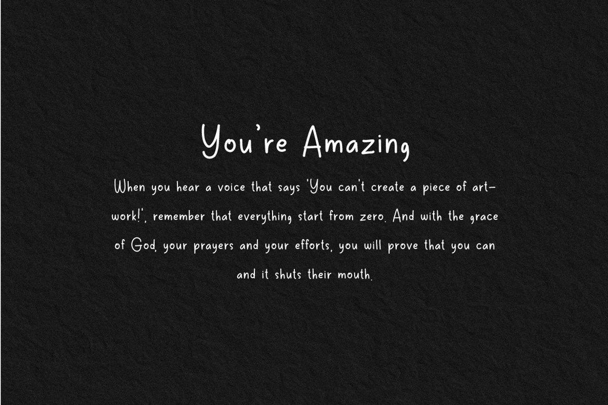 Black Note - Handwritten font, a Handwritten Font by Mightyfire (Photo 2 of 4)