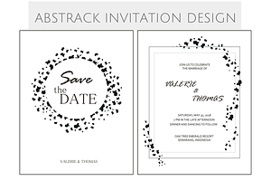 BLACK & WHITE INVITATION