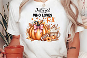 Just A Girl Who Loves Fall Png,, an Illustration by CreationArt (Thumbnail 5 of 5)