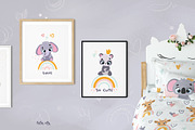 Baby animals and rainbow. clipart, an Animal Illustration by tata_ota (Thumbnail 5 of 13)