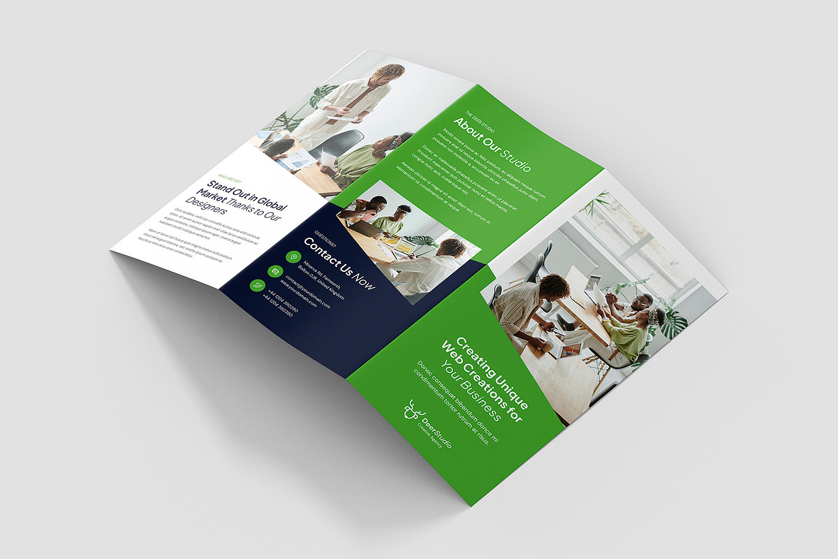 Web Studio Brochure Tri-Fold Design, a Brochure Template by artbart (Photo 6 of 9)