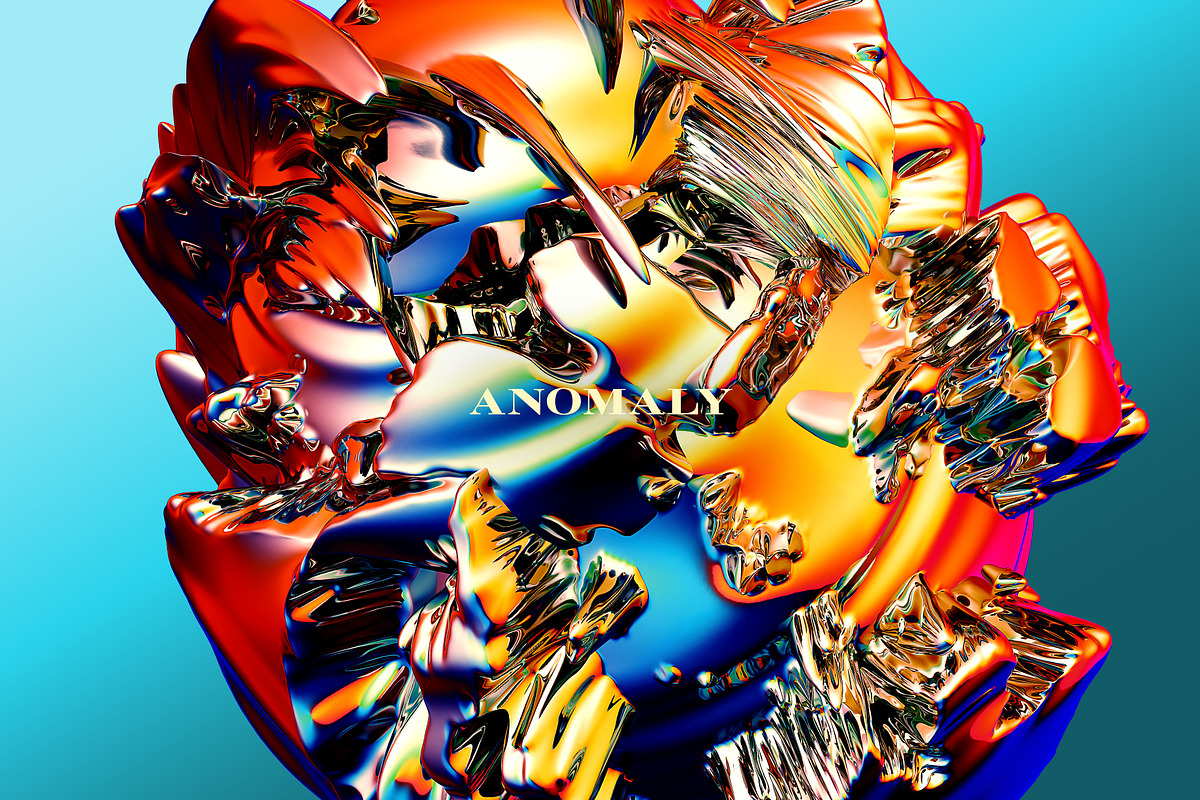 Anomaly: Fluid Metallic Shapes, a Texture Graphic by Chroma Supply (Photo 4 of 10)
