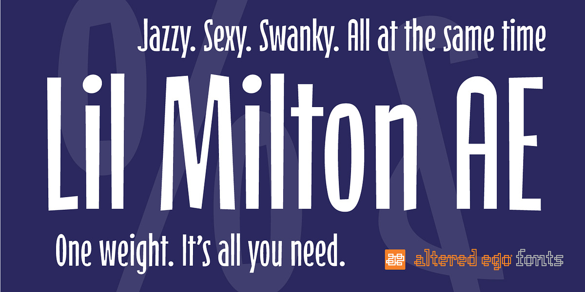 Lil Milton AE, a Handwritten Font by Altered Ego Fonts (Photo 1 of 2)