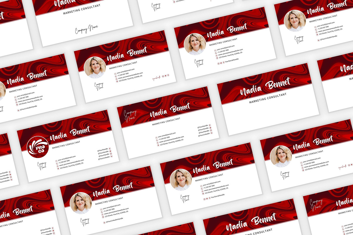 Business Card Canva Template, a Stationery Template by B2 Studio (Photo 11 of 11)