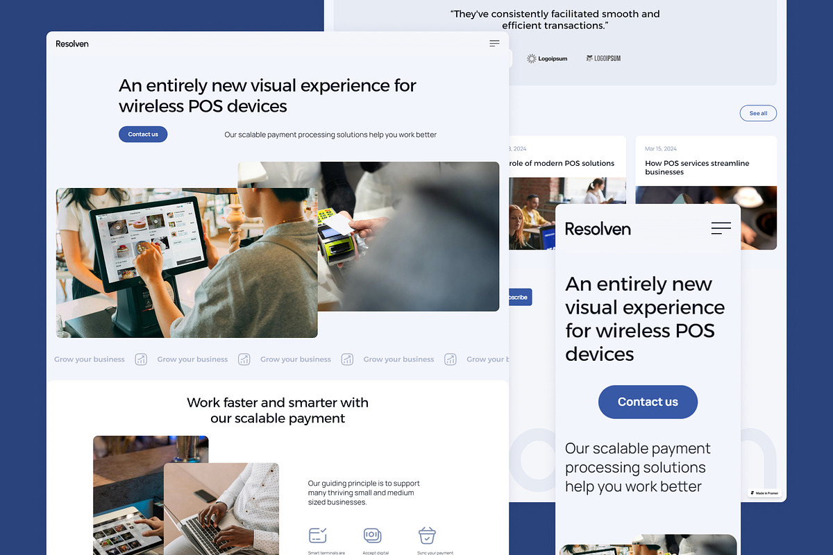 Resolven — Business Framer Template, a Websites & App Template by Middltone (Photo 2 of 4)