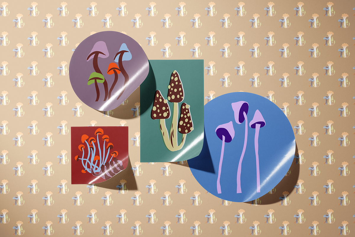 Mushrooms clipart PNG and vector, a Healthcare Illustration by Paper Cherry (Photo 7 of 12)
