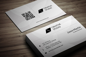 Creative White Business Card