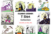 Gaming Legends T-Shirt Collection, an Object Illustration by Studio Retouch (Thumbnail 1 of 11)