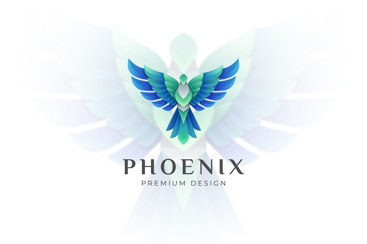 Phoenix Fly Gradient Logo Design, a Branding & Logo Template by Agung_cs (Photo 1 of 2)