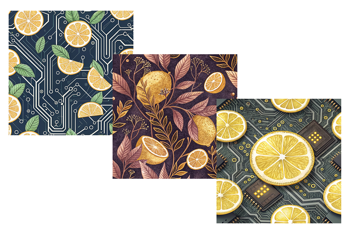 Citrus Circuitry Digital Paper, a Pattern Graphic by FloridPrintables (Photo 6 of 6)