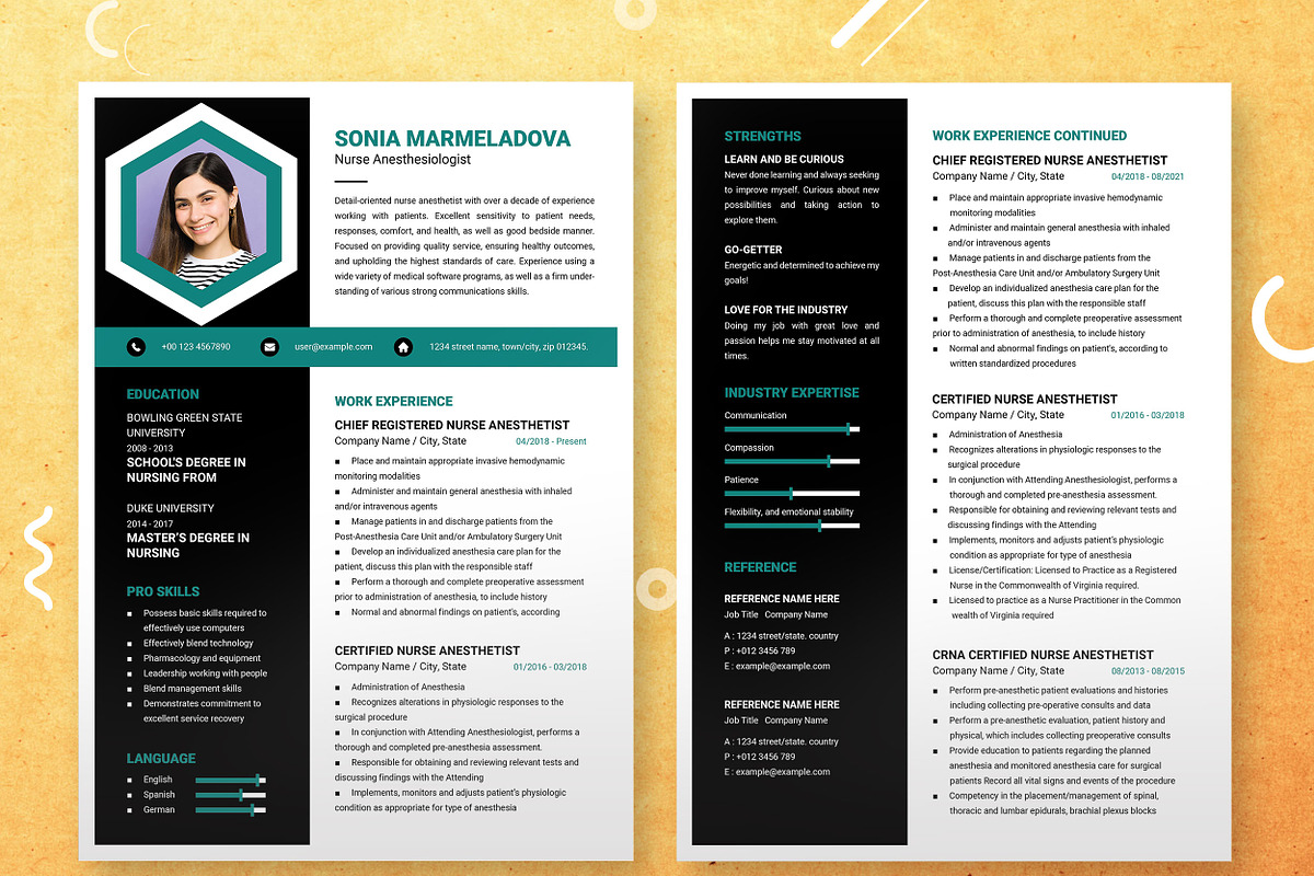 Chic Resume for Modern Careers, a Resume Template by ResumeInventor (Photo 2 of 7)