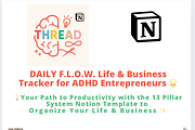 Life & Biz Tracker Notion Template, an App Template by Red Thread Studio (Thumbnail 2 of 3)
