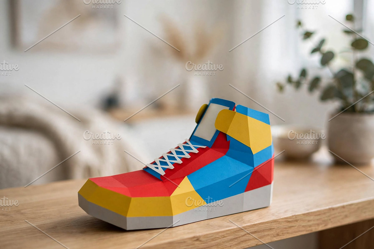 Sneaker shoes - 3d papercraft, a Card Template by PAPER amaze (Photo 3 of 6)