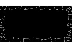 Orthopedic pillows horizontal banner, a Texture Illustration by GraphiShop