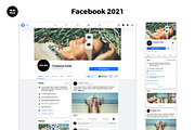 2021 Social Media UI Kit Adobe XD, a Social Media Template by Modularity Design (Thumbnail 5 of 8)