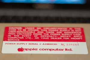 Old Apple Power Supply Sticker
