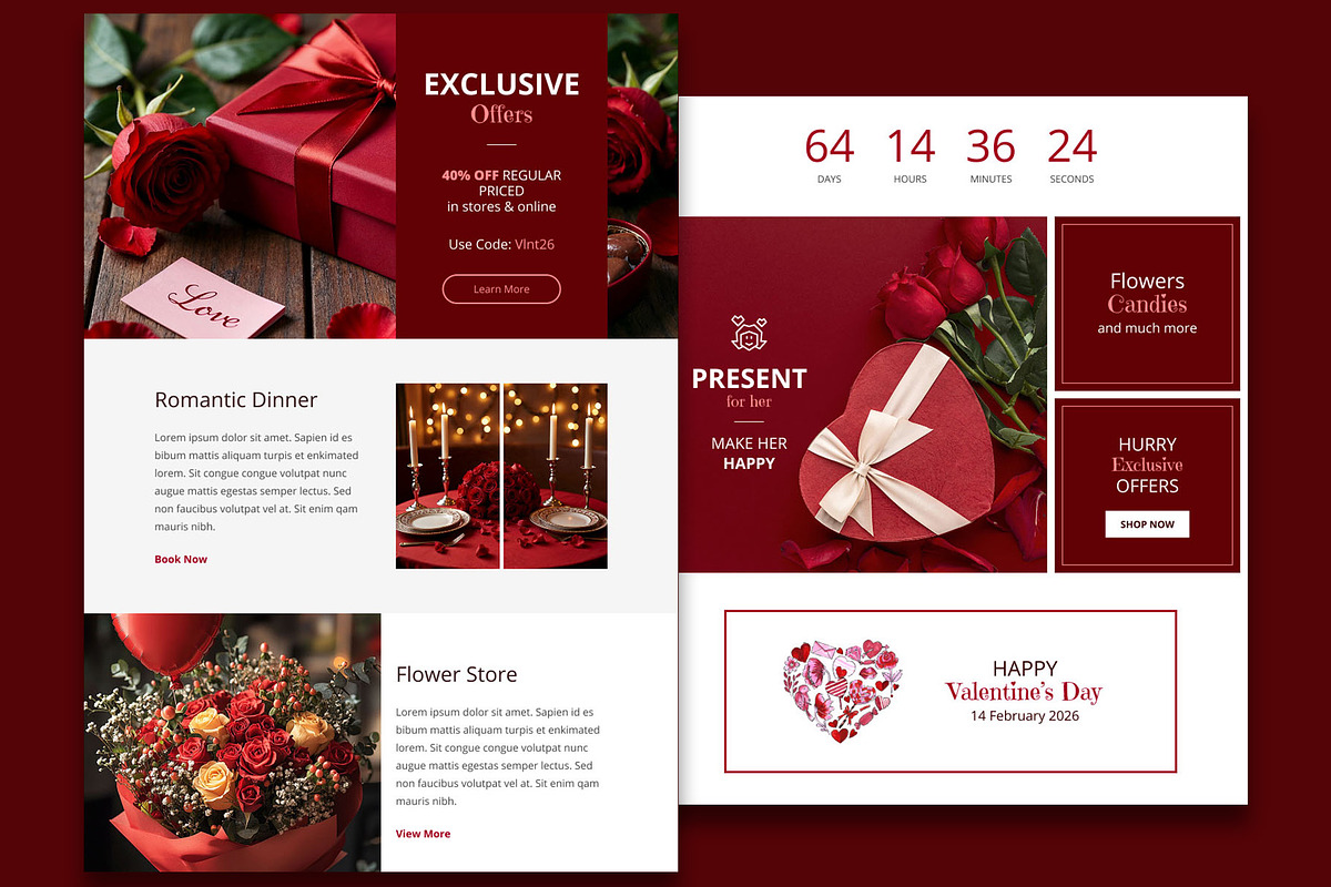 LoveStory Email Template + Builder, an Email Template by WEB4PRO (Photo 2 of 3)