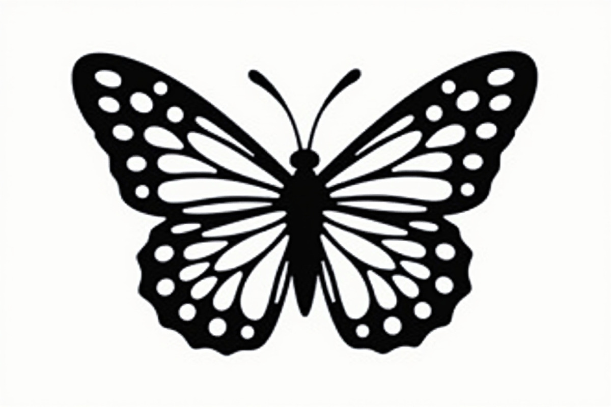 butterfly laser cut design, an Illustration by balal (Photo 12 of 13)