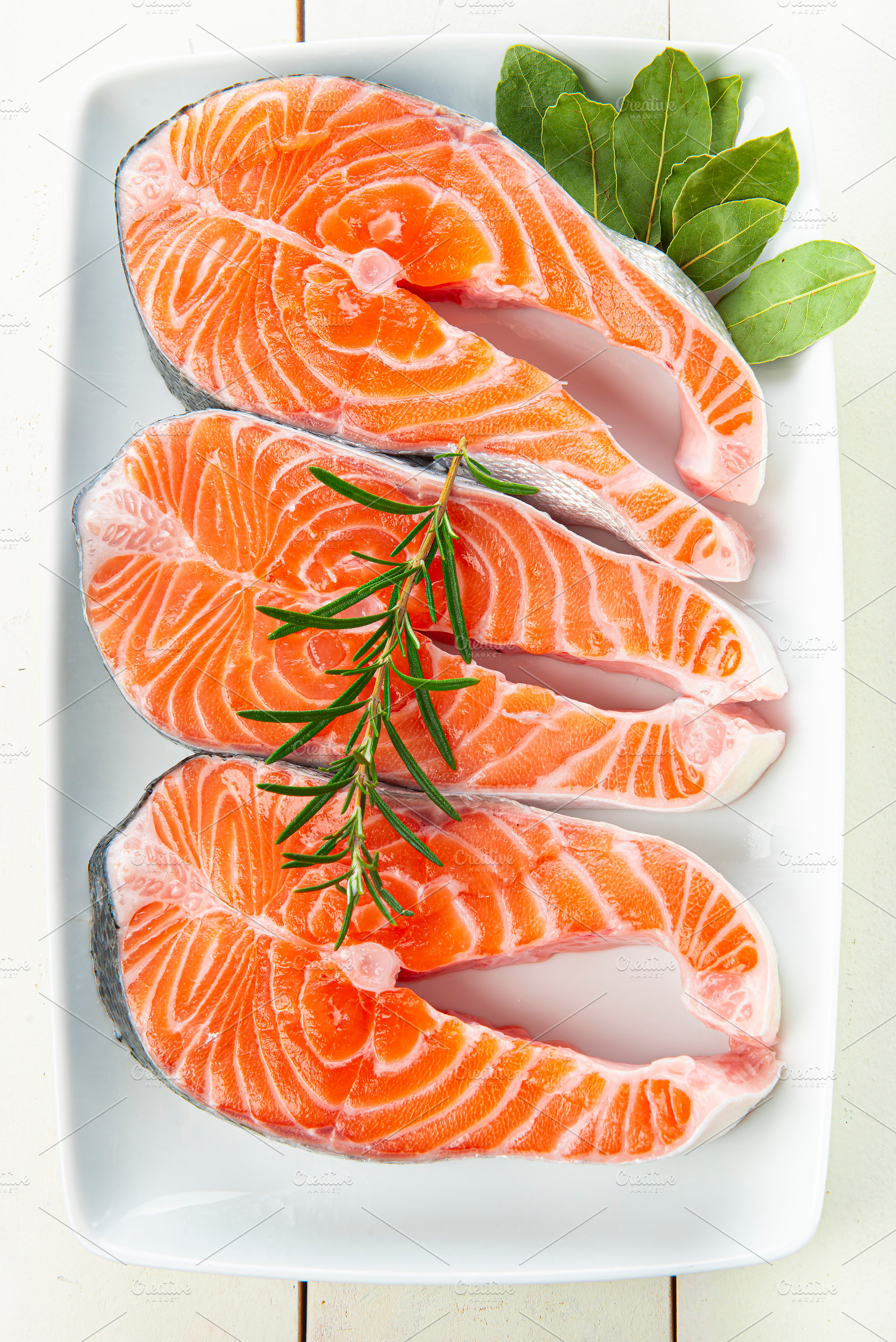Fresh salmon fillets, a Food & Drink Photo by Angel Simon Photography