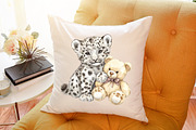 Winter Clip Art White Wild Cats Png, an Illustration by Sublimation Artist (Thumbnail 6 of 6)