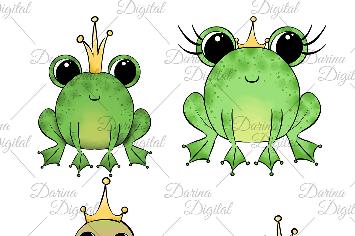 Frog clipart, an Animal Illustration by DarinaDigital (Photo 5 of 6)