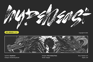 Hypebeast | Raw Brush Font
