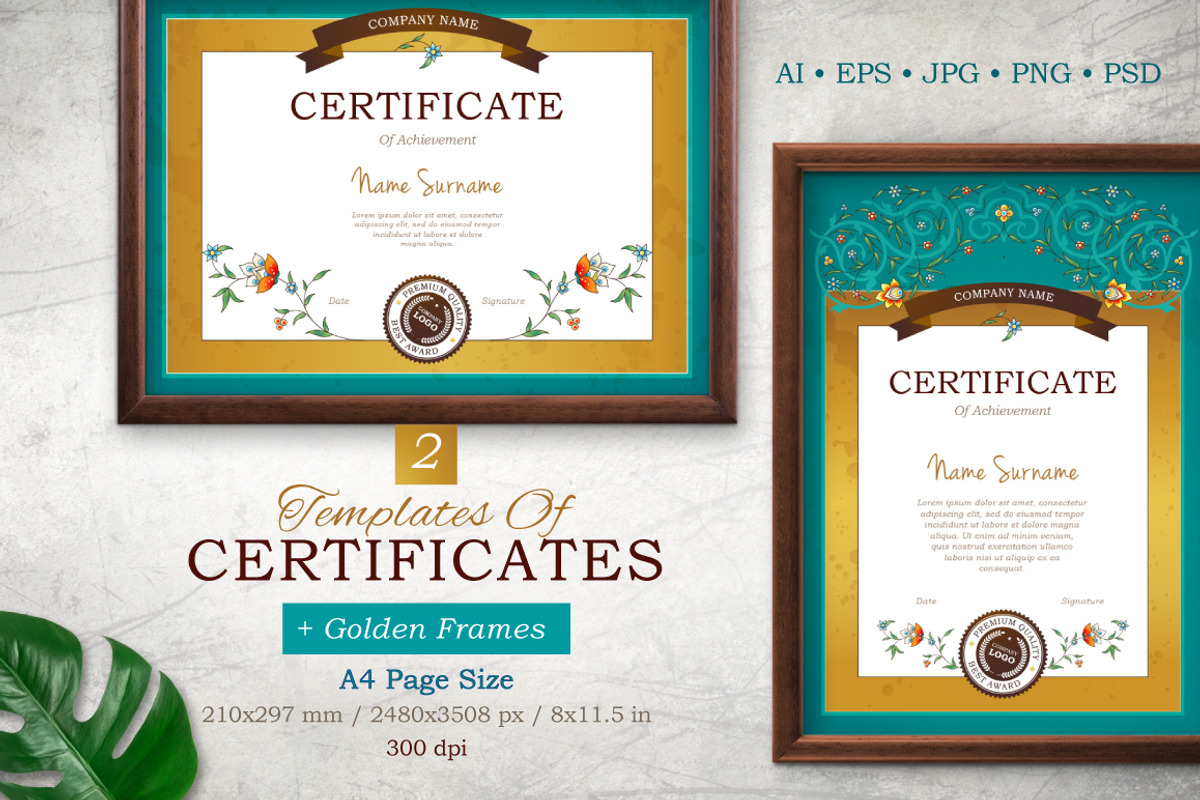 Templates Of Certificate&Frame.Vol.3 preview 2