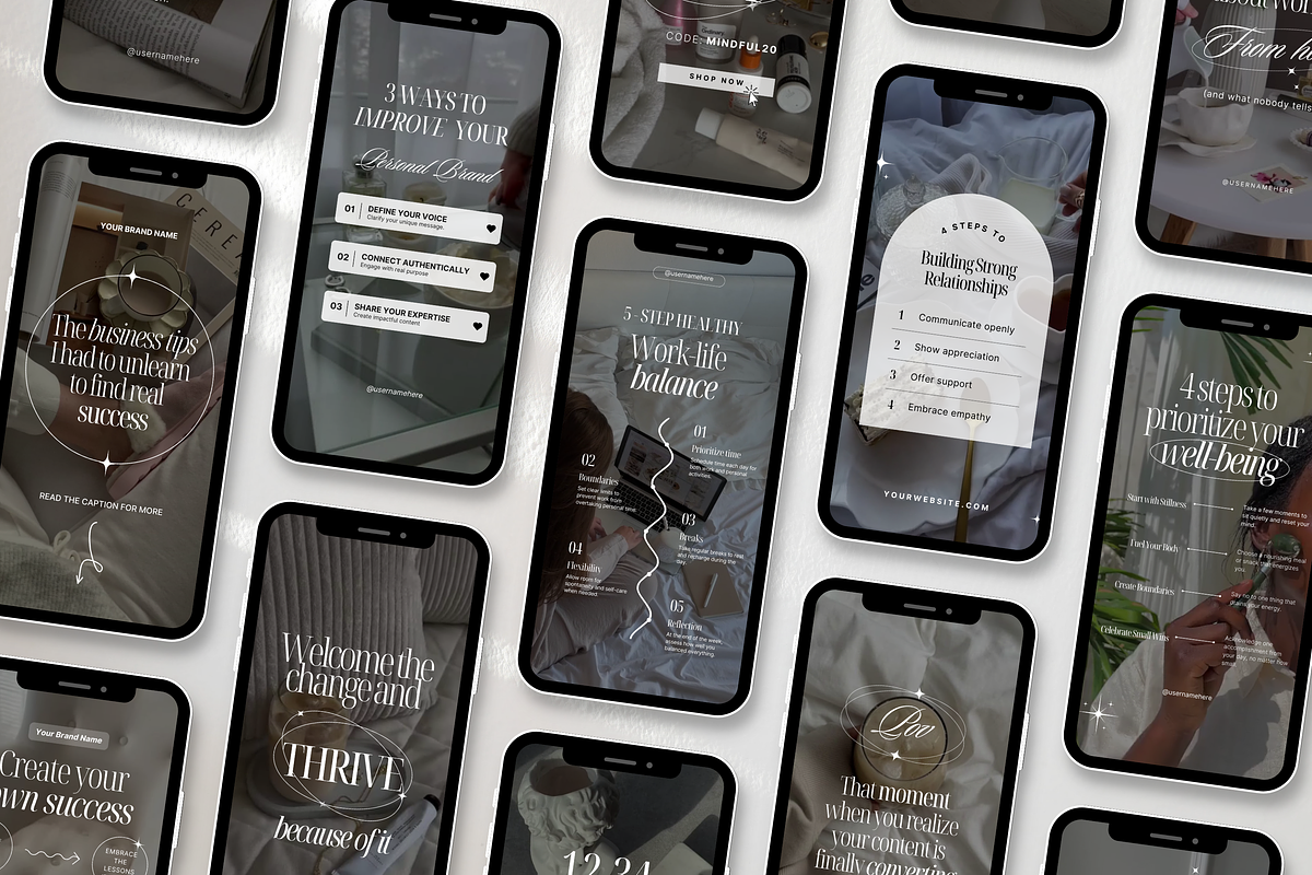 100 Faceless Instagram Reels, a Social Media Template by DigiPax (Photo 3 of 10)