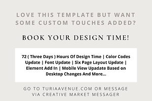 Creme Wix Landing Page Template