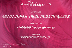 Adeline A Handwritten Font