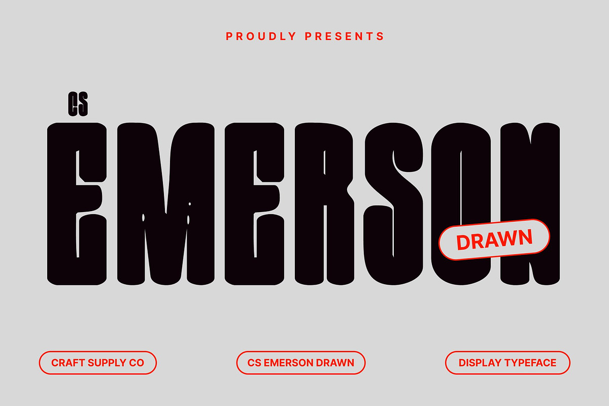 CS Emerson Drawn, a Sans Serif Font by Craft Supply Co. (Photo 1 of 8)