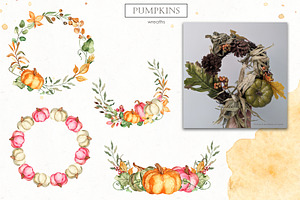 Pumpkins Watercolor Collection