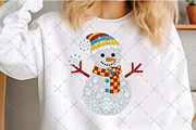 Sparkling Crystal Christmas Snowman, an Illustration by Craft Nest (Thumbnail 5 of 6)