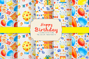 Happy birthday watercolor set, a Decorative Illustration by annasokol_ (Thumbnail 9 of 10)