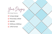Light Blue Plaid Seamless Designs, a Pattern Graphic by Earley Bird Design Studio (Thumbnail 8 of 8)