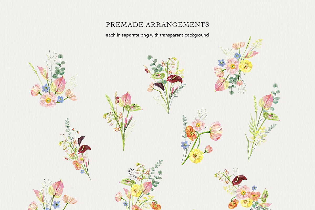 Secret Garden watercolor, a Decorative Illustration by Volha Studio (Photo 3 of 11)